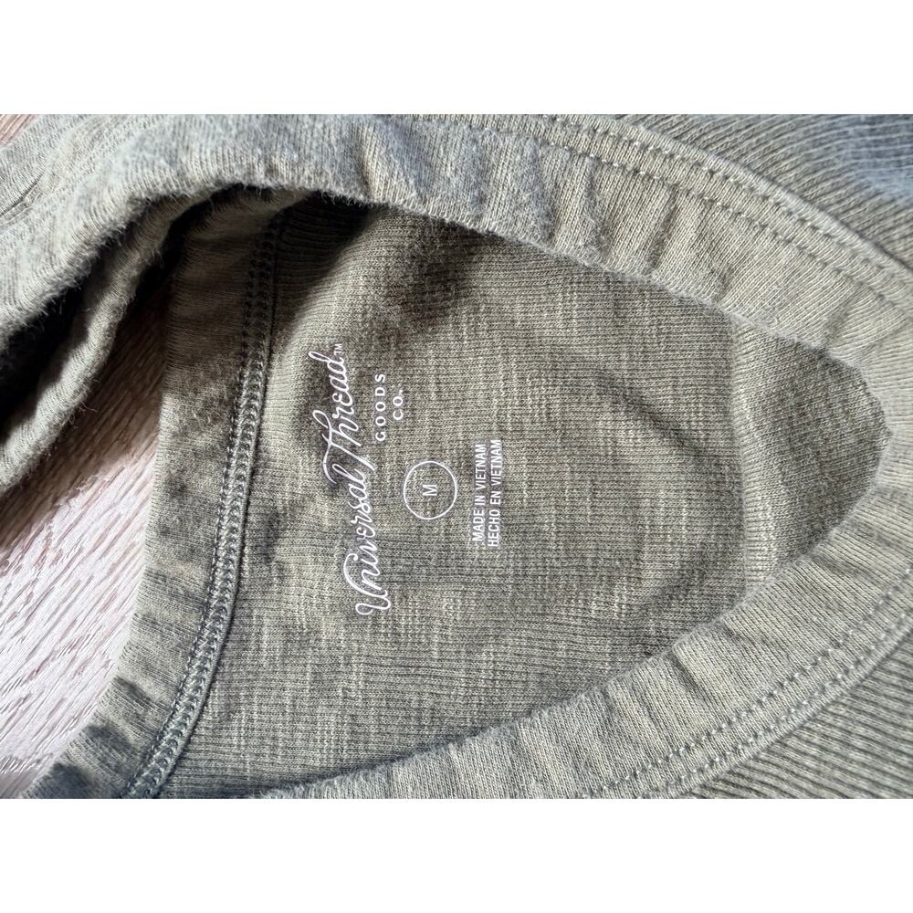 Universal Thread Olive Green Ribbed Tank Top M - Picture 2 of 4